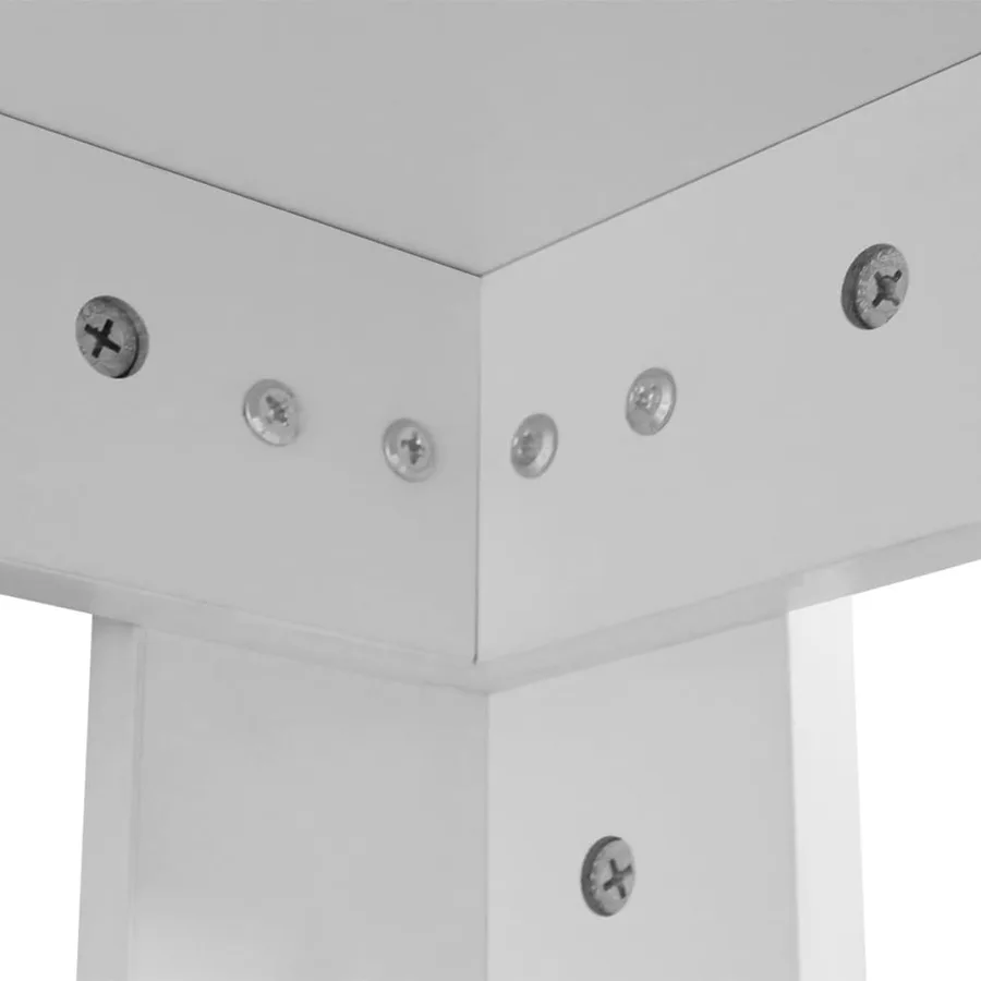 Table à manger 140x80x75 cm blanc - 4
