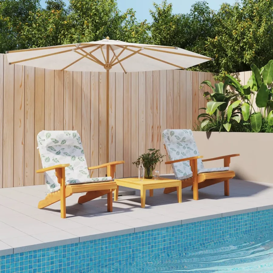Coussins de chaise adirondack lot de 2 modèle de feuille
