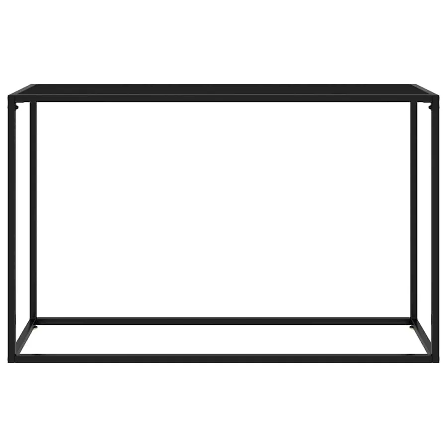 Table console Noir 120x35x75 cm Verre trempé - 2