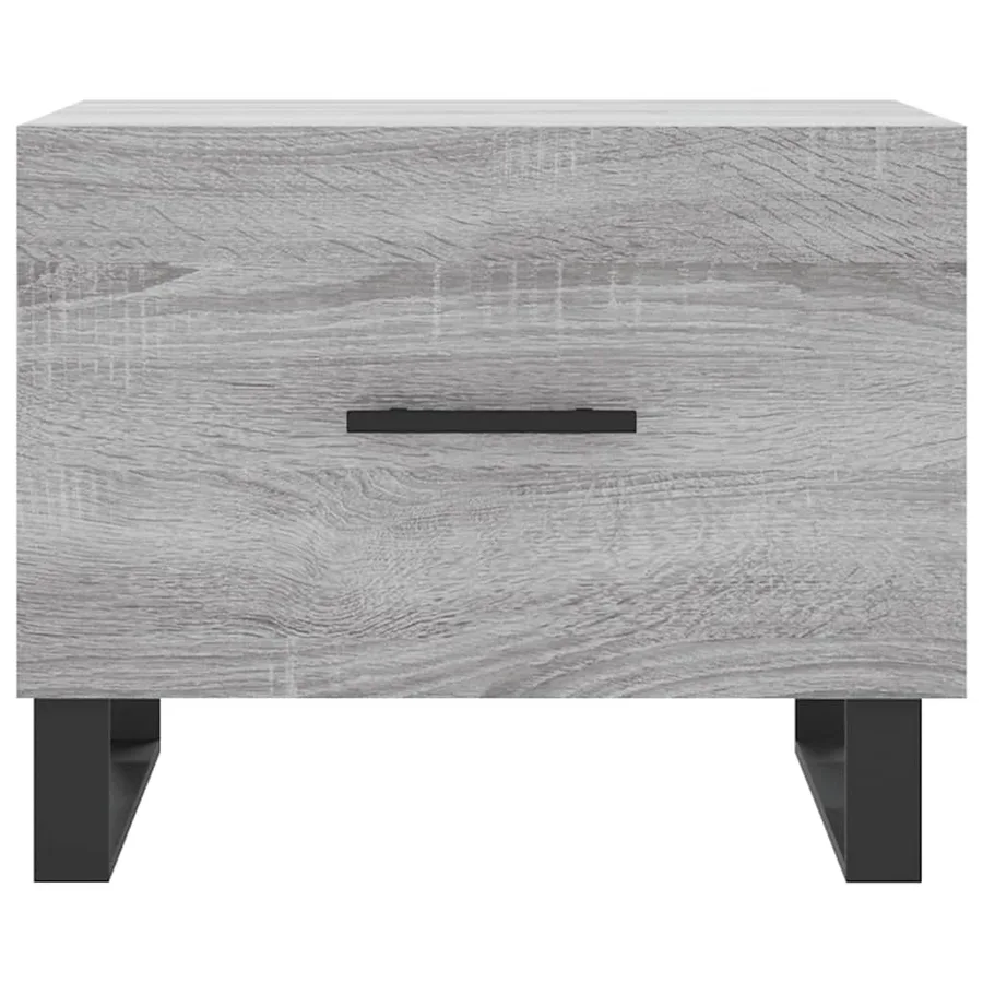 Tables basses 2 pcs sonoma gris 50x50x40 cm bois d'ingénierie - 6