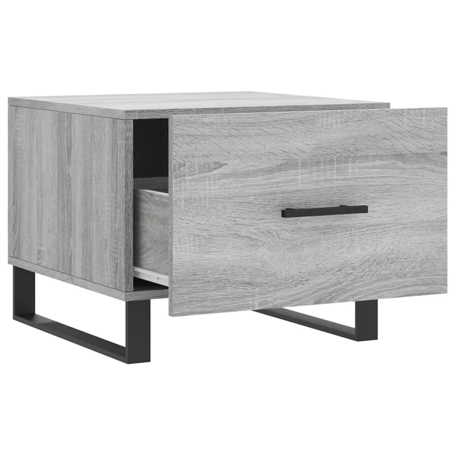 Tables basses 2 pcs sonoma gris 50x50x40 cm bois d'ingénierie - 7