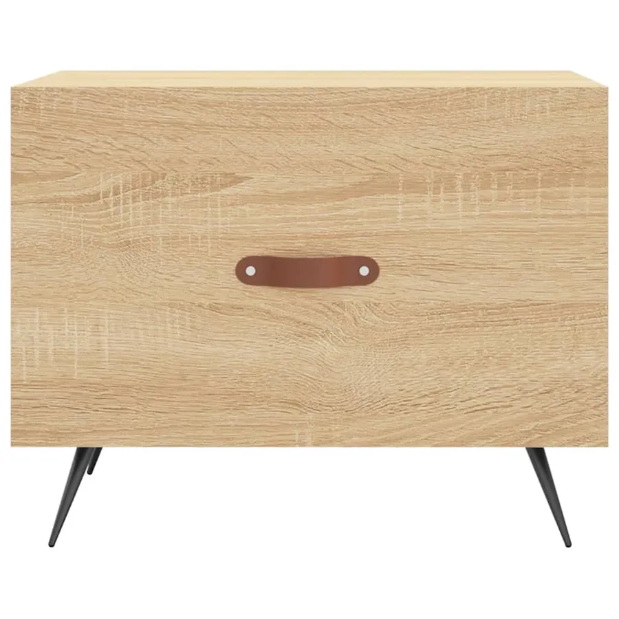 Tables basses 2 pcs chêne sonoma 50x50x40 cm bois d'ingénierie - 6