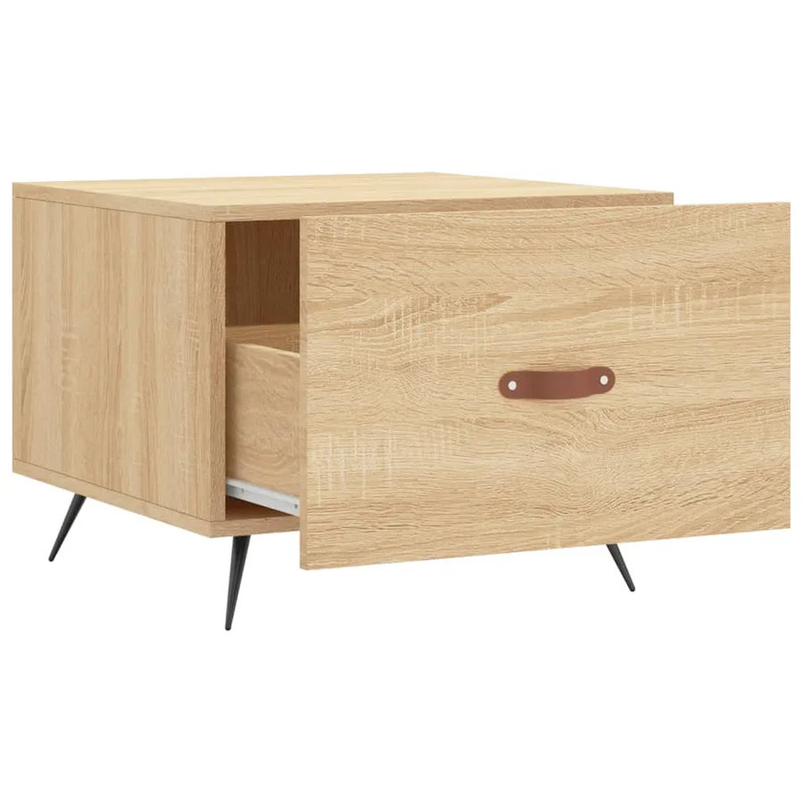 Tables basses 2 pcs chêne sonoma 50x50x40 cm bois d'ingénierie - 7
