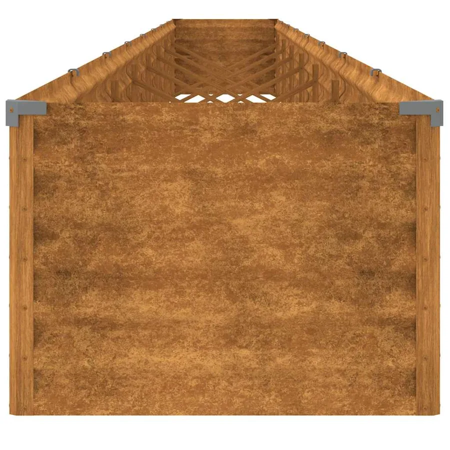 Lit surélevé de jardin 770x50x36 cm acier corten - 5