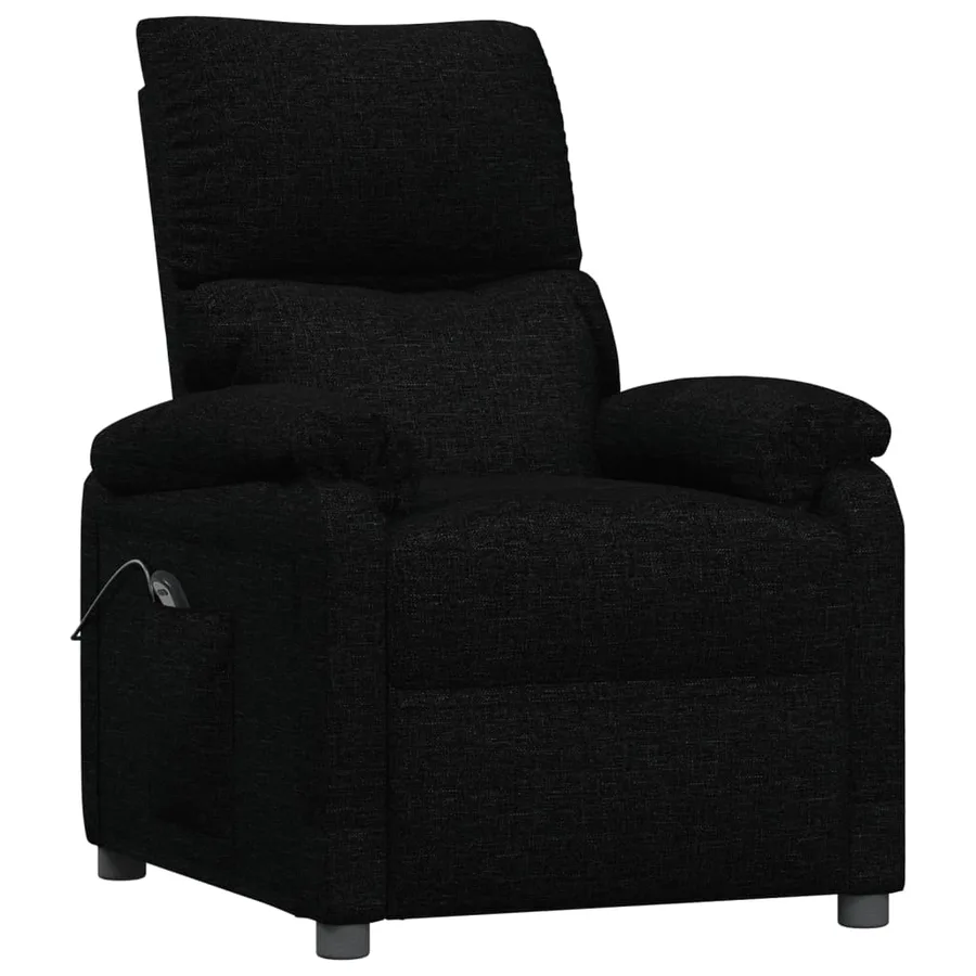 Fauteuil inclinable électrique Noir Tissu - 3