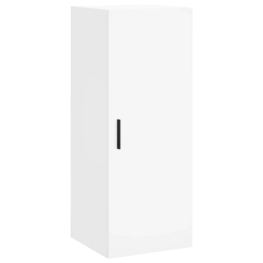Buffet haut Blanc 34,5x34x180 cm Bois d'ingénierie - 5