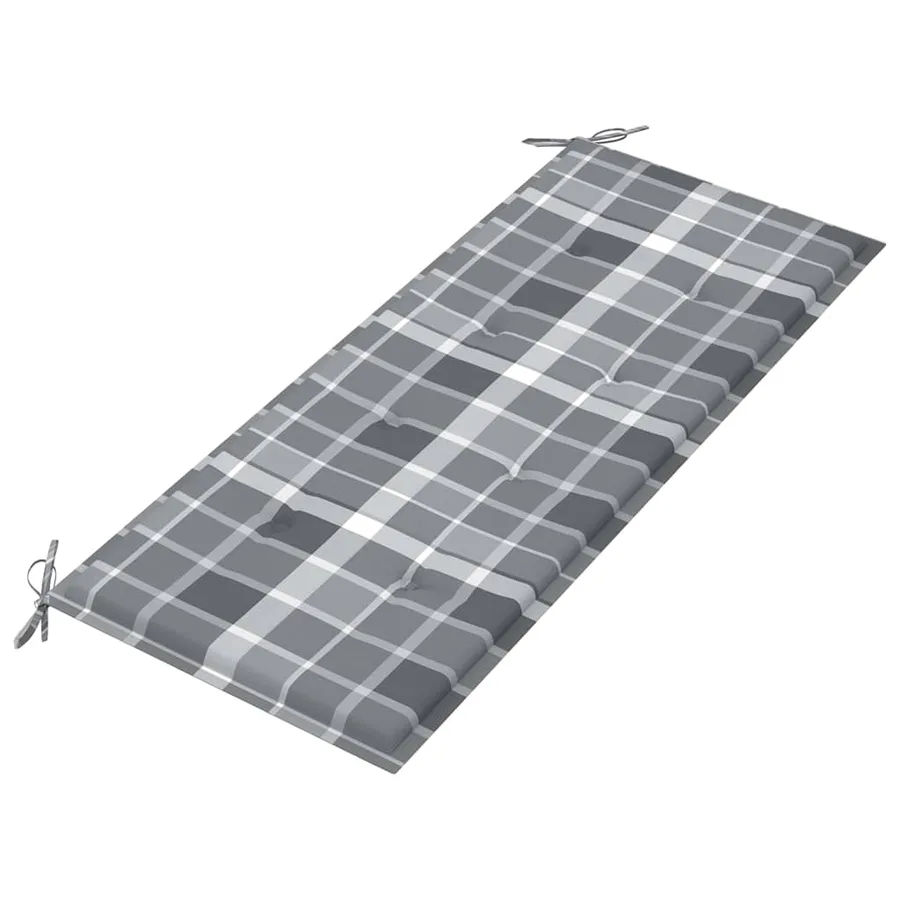 Banc de jardin avec coussin 120 cm Bambou - 5