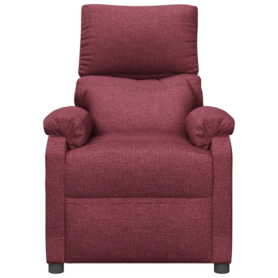 Fauteuil inclinable Rouge bordeaux Tissu - 3