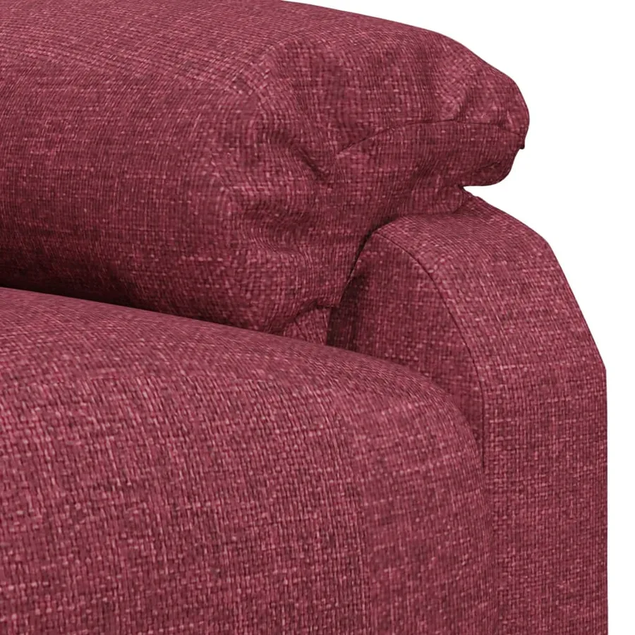 Fauteuil inclinable Rouge bordeaux Tissu - 7