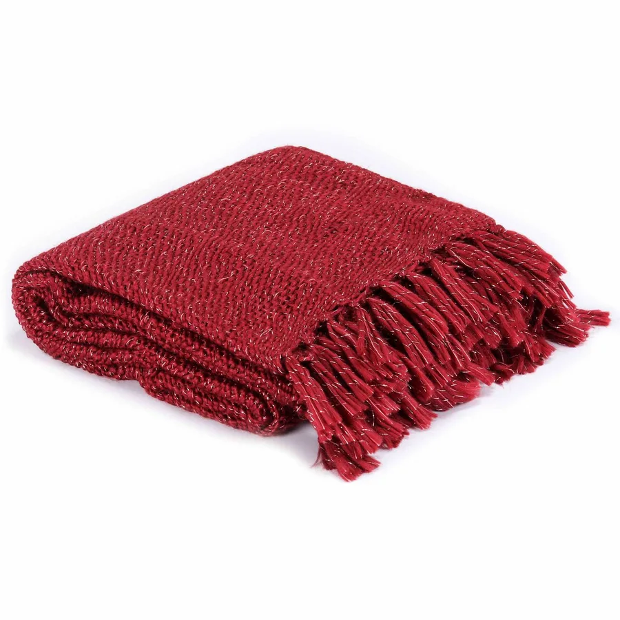 Couverture Bordeaux 220 x 250 cm Polyester - 2
