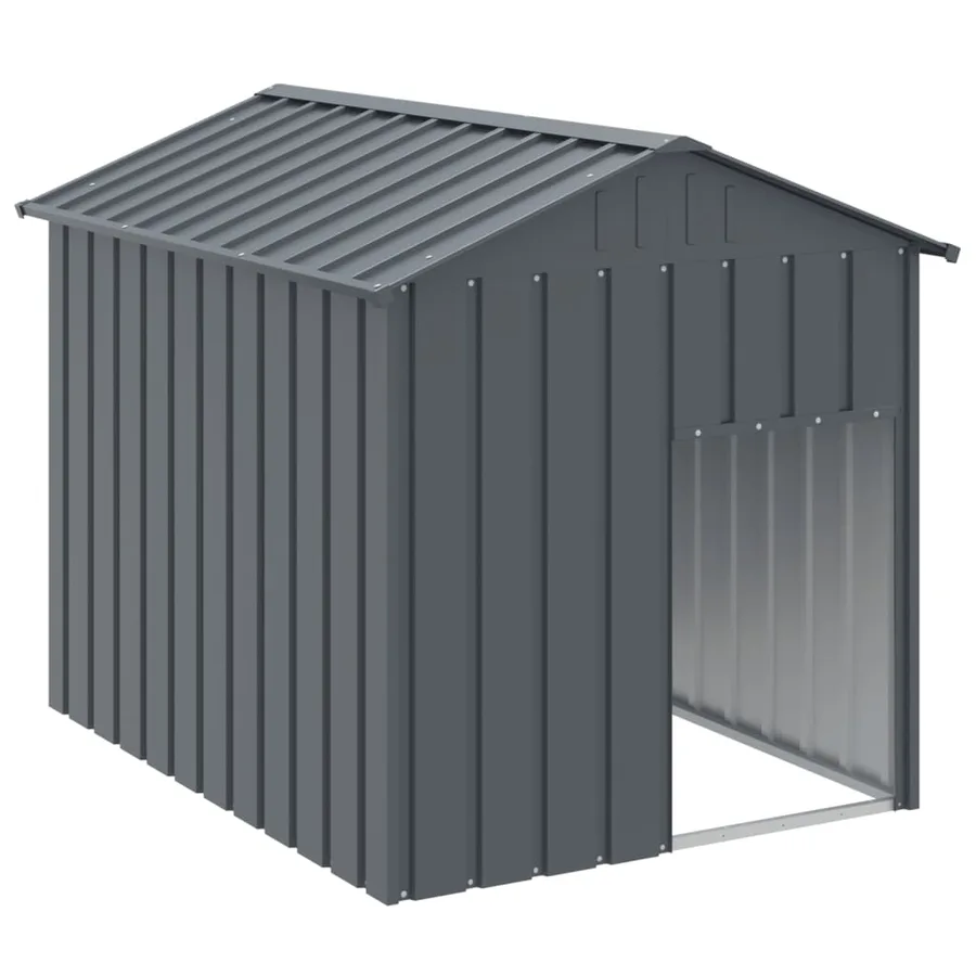 Niche pour chien avec toit anthracite acier galvanisé - 2