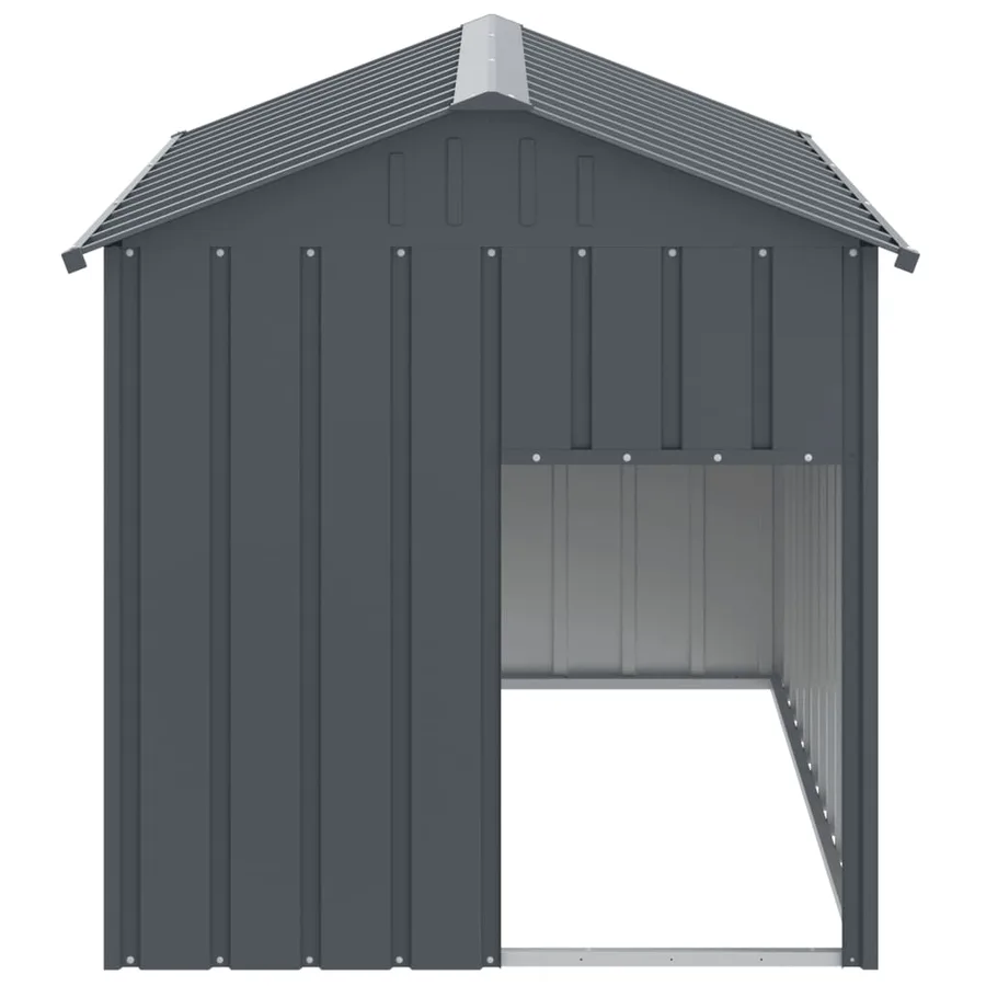 Niche pour chien avec toit anthracite acier galvanisé - 3