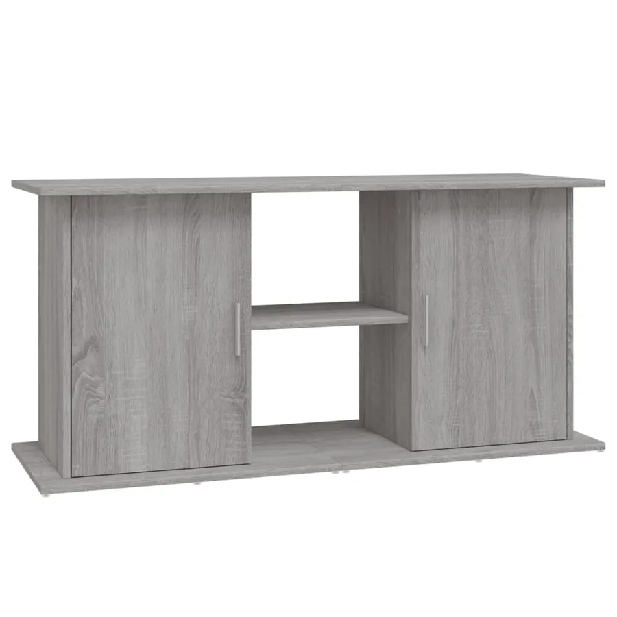 Support pour aquarium sonoma gris 121x41x58cm bois d'ingénierie - 2