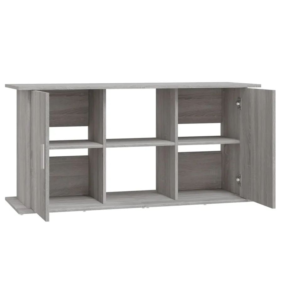 Support pour aquarium sonoma gris 121x41x58cm bois d'ingénierie - 6