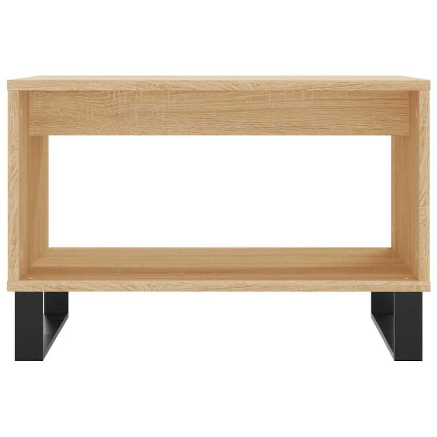 Table basse chêne sonoma 60x50x40 cm bois d'ingénierie - 4