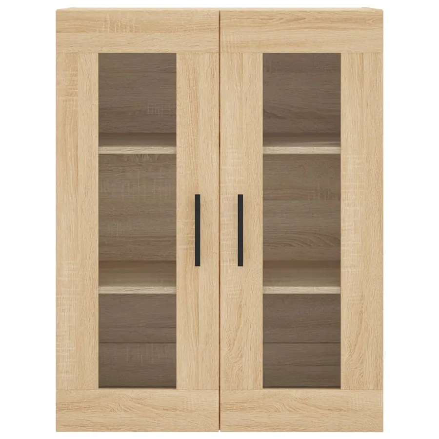 Buffet haut Chêne sonoma 69,5x34x180 cm Bois d'ingénierie - 6