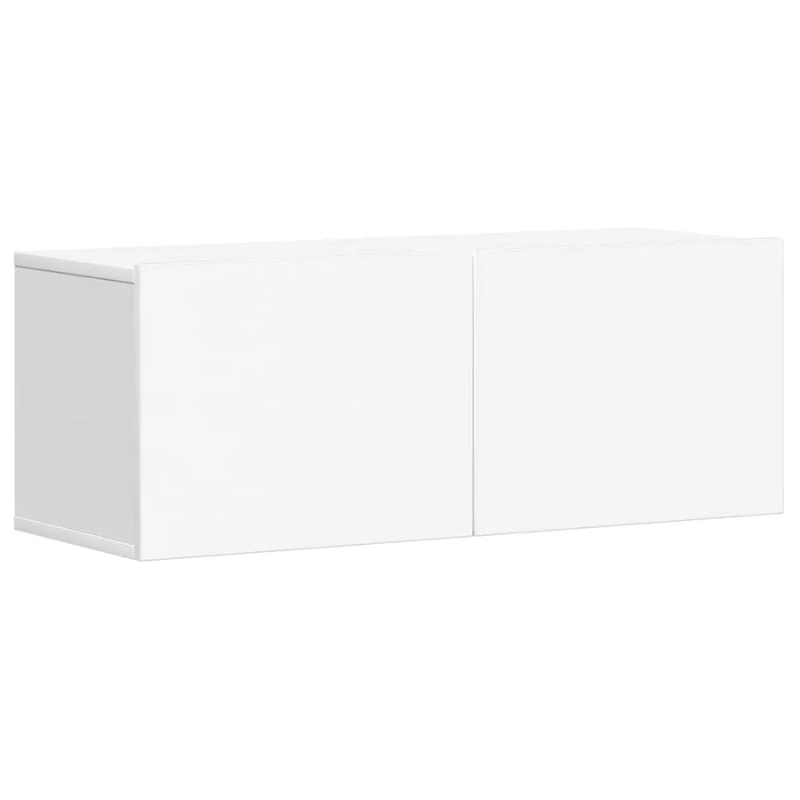 Ensemble de meubles TV 5 pcs Blanc Bois d'ingénierie - 4
