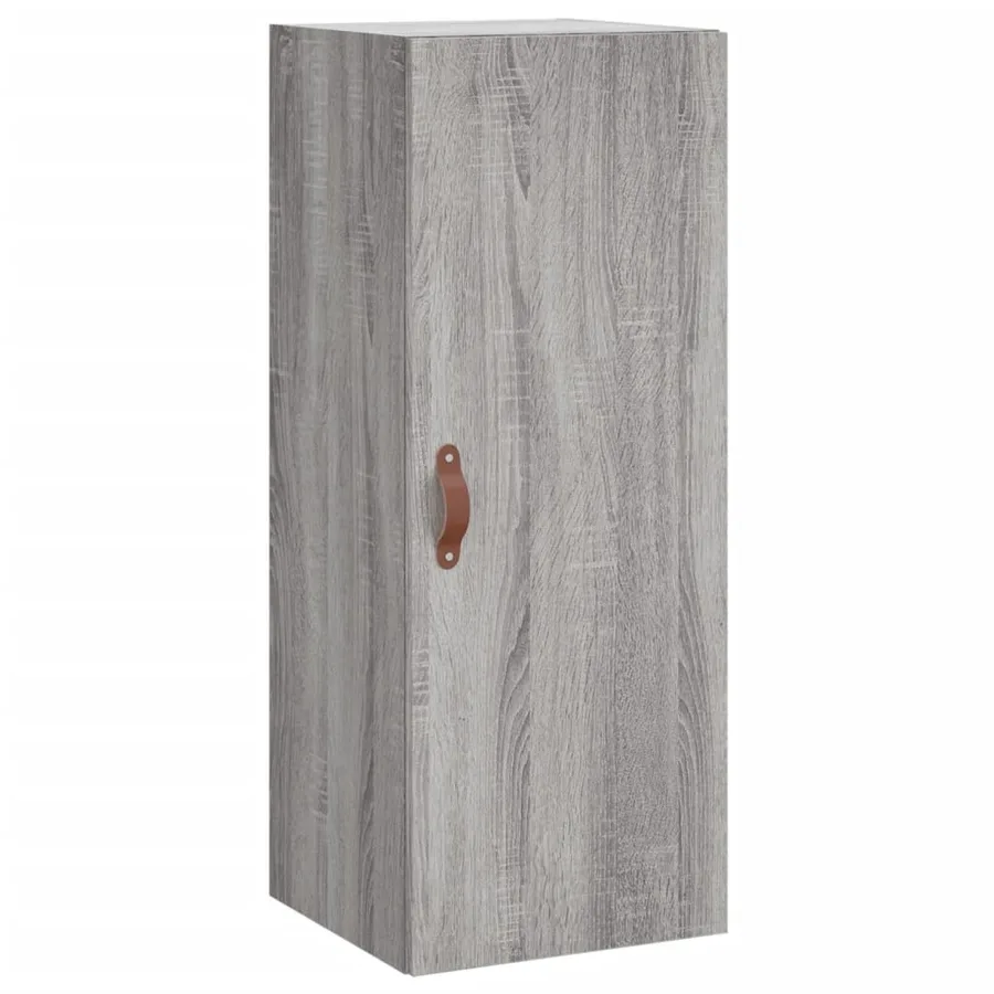 Buffet haut Sonoma gris 34,5x34x180 cm Bois d'ingénierie - 5