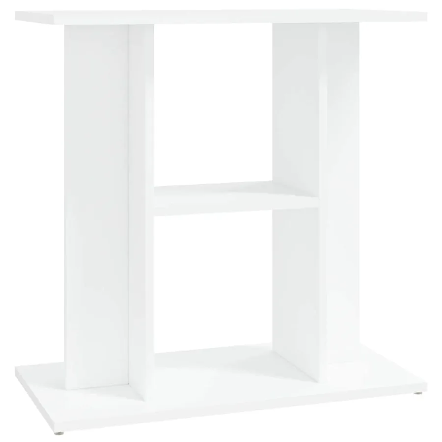 Support pour aquarium blanc 60x30x60 cm bois d'ingénierie - 2