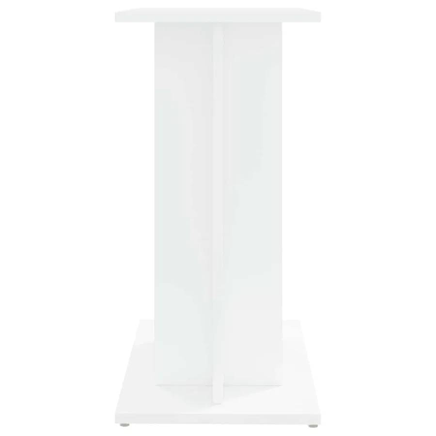 Support pour aquarium blanc 60x30x60 cm bois d'ingénierie - 6