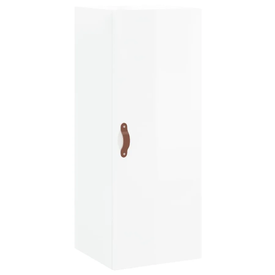 Armoire murale blanc brillant 34,5x34x90 cm - 2