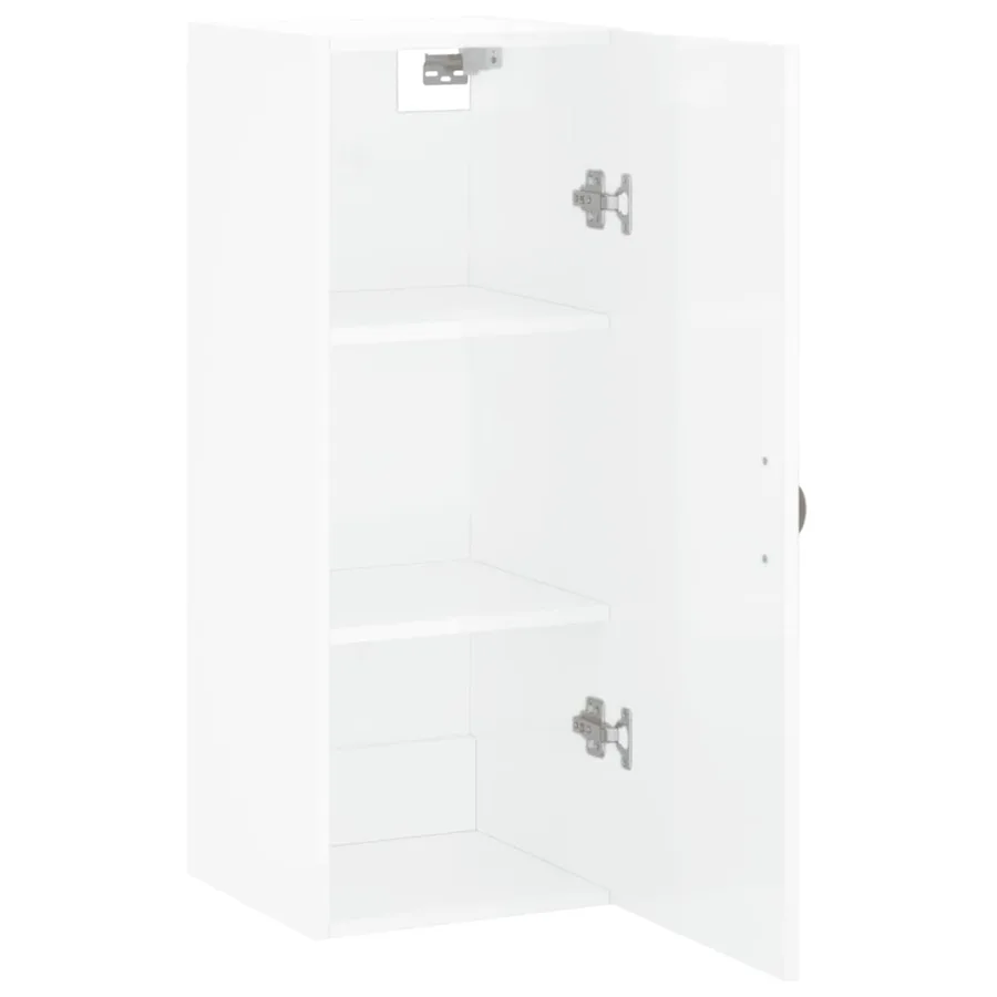 Armoire murale blanc brillant 34,5x34x90 cm - 7