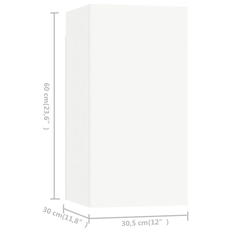 Ensemble de meuble TV 9 pcs Blanc Bois d'ingénierie - 10