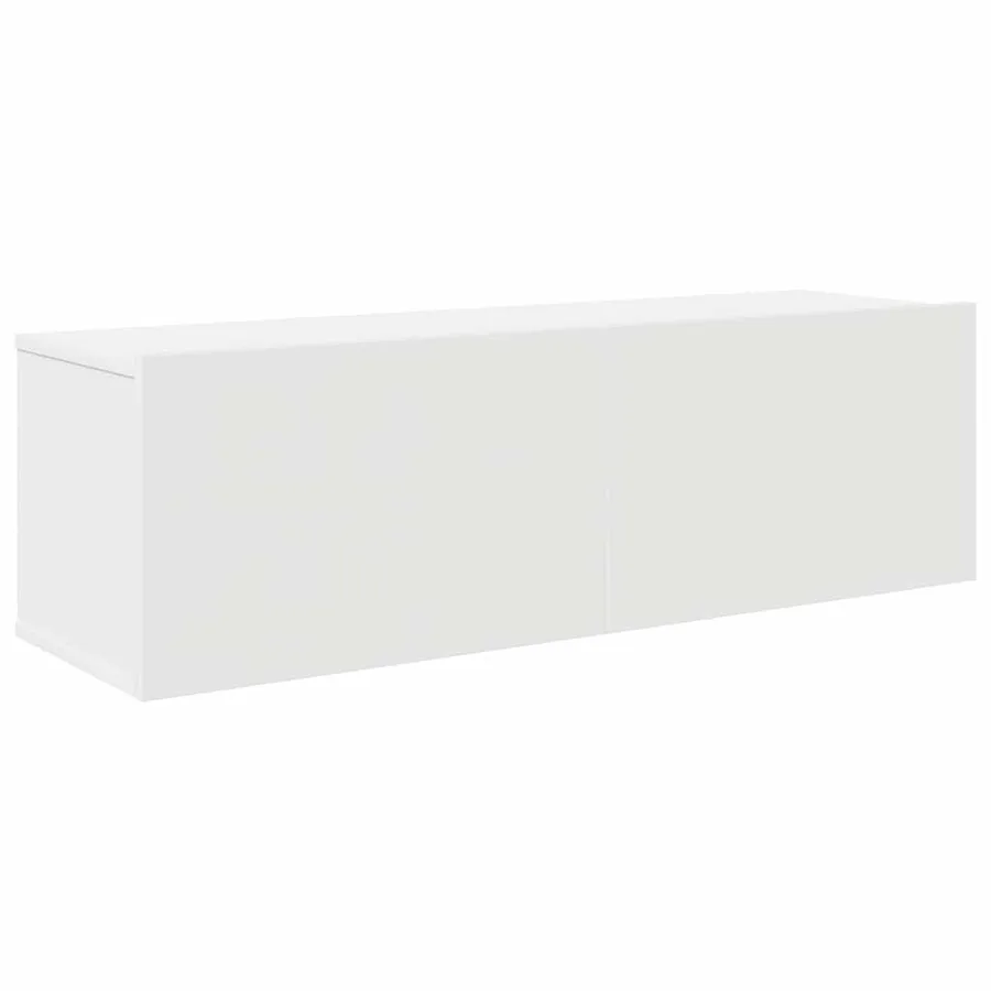 Ensemble de meubles TV 4 pcs Blanc Bois d'ingénierie - 5