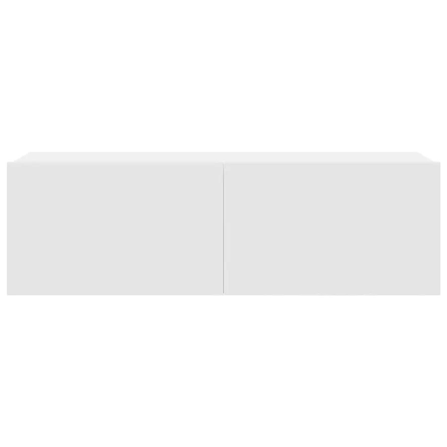 Ensemble de meubles TV 4 pcs Blanc Bois d'ingénierie - 9