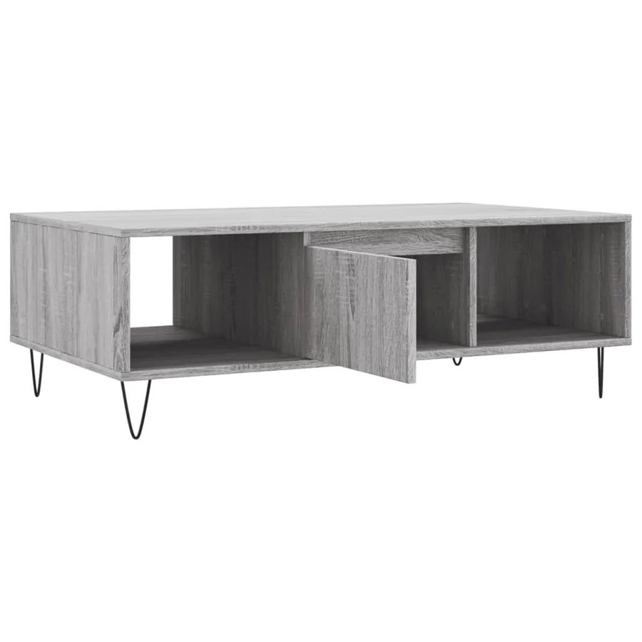 Table basse sonoma gris 104x60x35 cm bois d'ingénierie - 6