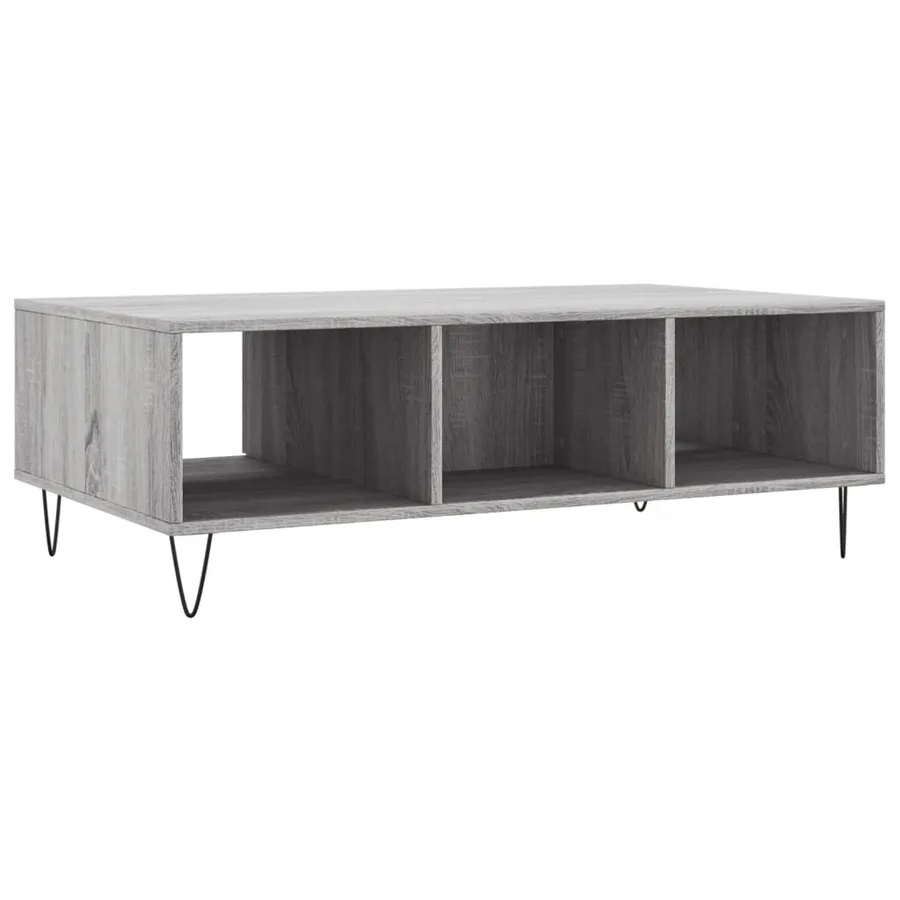 Table basse sonoma gris 104x60x35 cm bois d'ingénierie - 8
