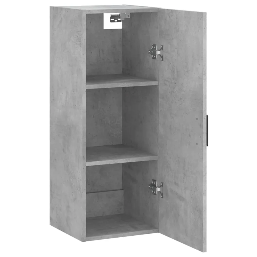 Armoire murale gris béton 34,5x34x90 cm - 6