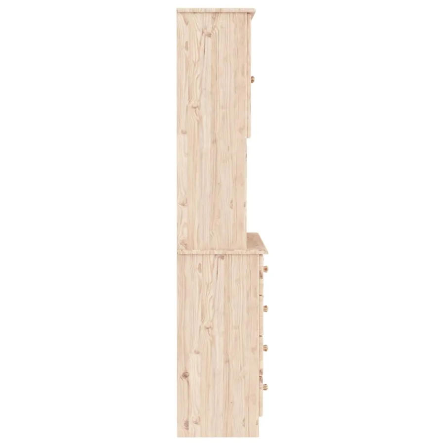 Buffet ALTA 77x35x165 cm bois massif de pin - 7