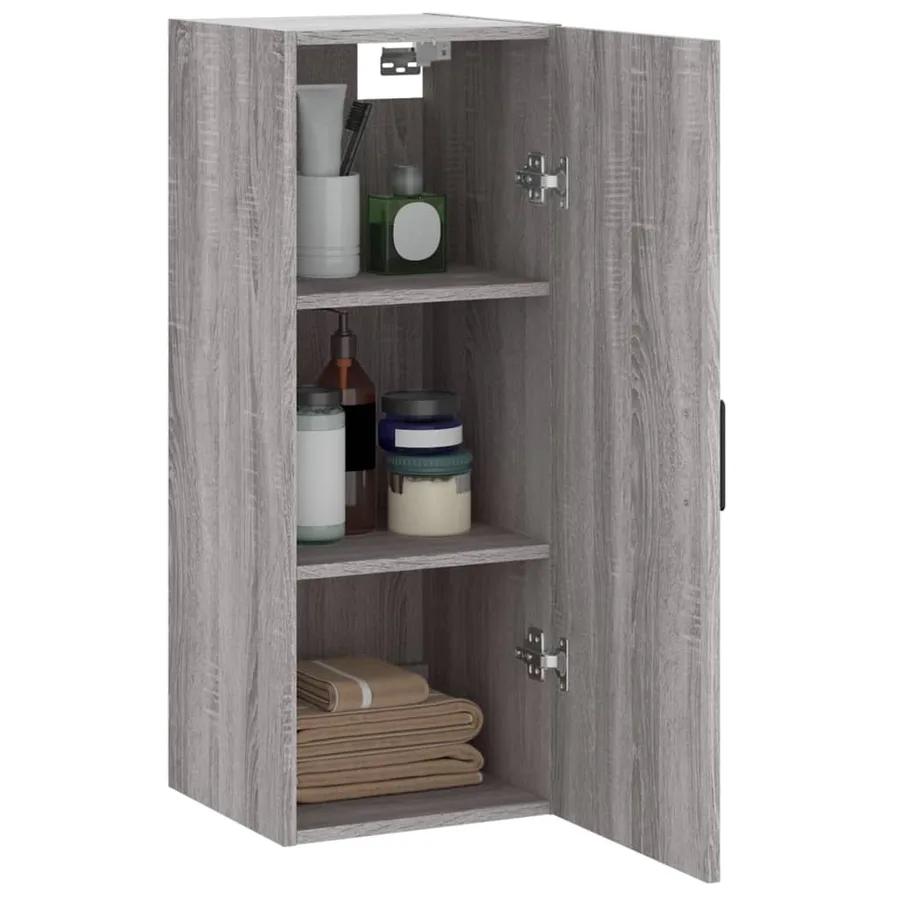 Armoire murale sonoma gris 34,5x34x90 cm - 5