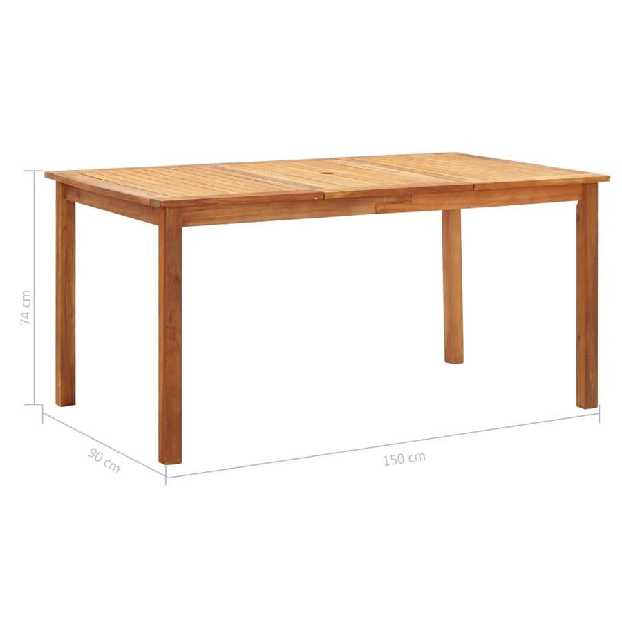Mobilier à dîner 7 pcs résine tressée et bois d'acacia gris - 12