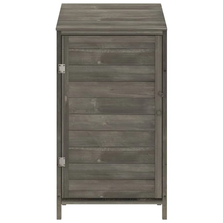 Remise de jardin Anthracite 55x52x112 cm Bois de sapin solide - 3