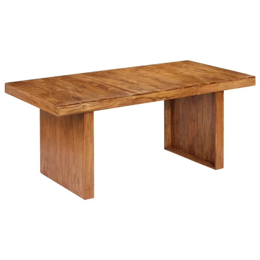 Table de salle à manger 180x90x75 cm Bois solide d'acacia - 10