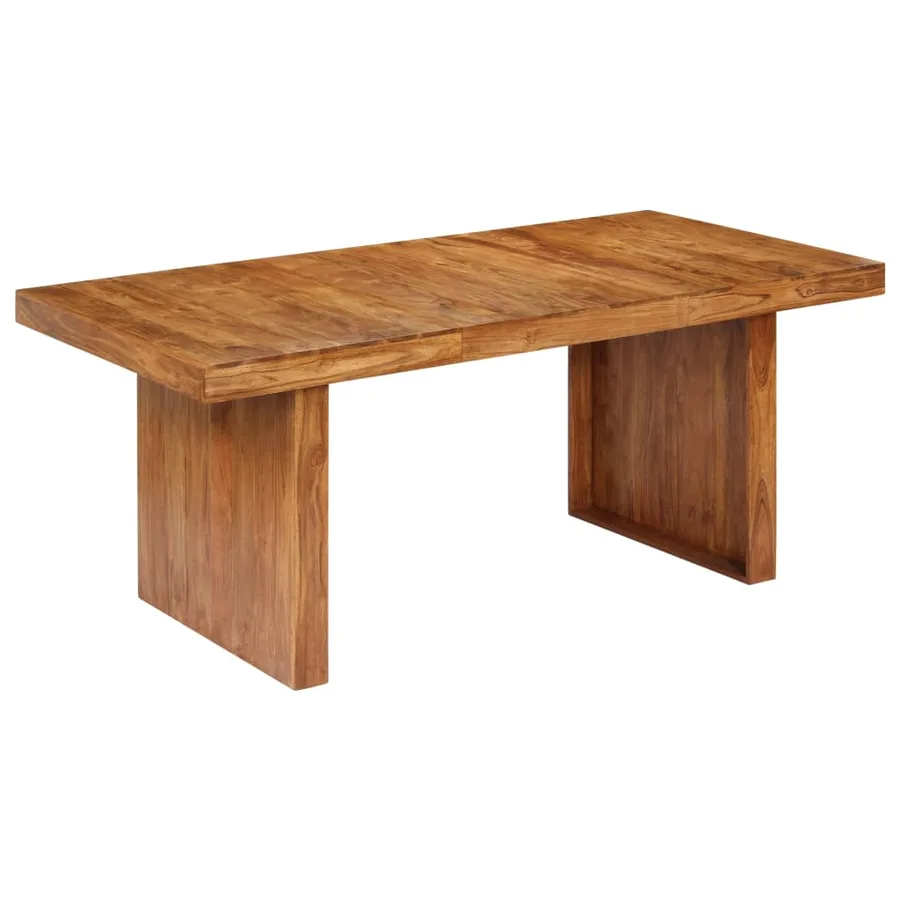 Table de salle à manger 180x90x75 cm Bois solide d'acacia - 9