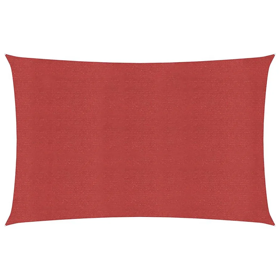 Voile d'ombrage 160 g/m² Rouge 2,5x5 m PEHD - 2