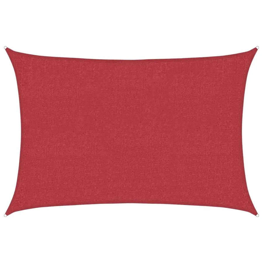 Voile d'ombrage 160 g/m² Rouge 3x4,5 m PEHD - 2
