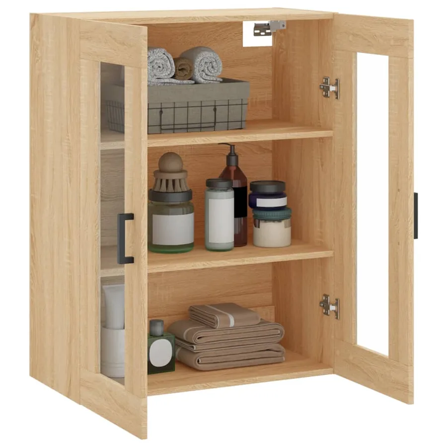 Armoire murale chêne sonoma 69,5x34x90 cm - 5