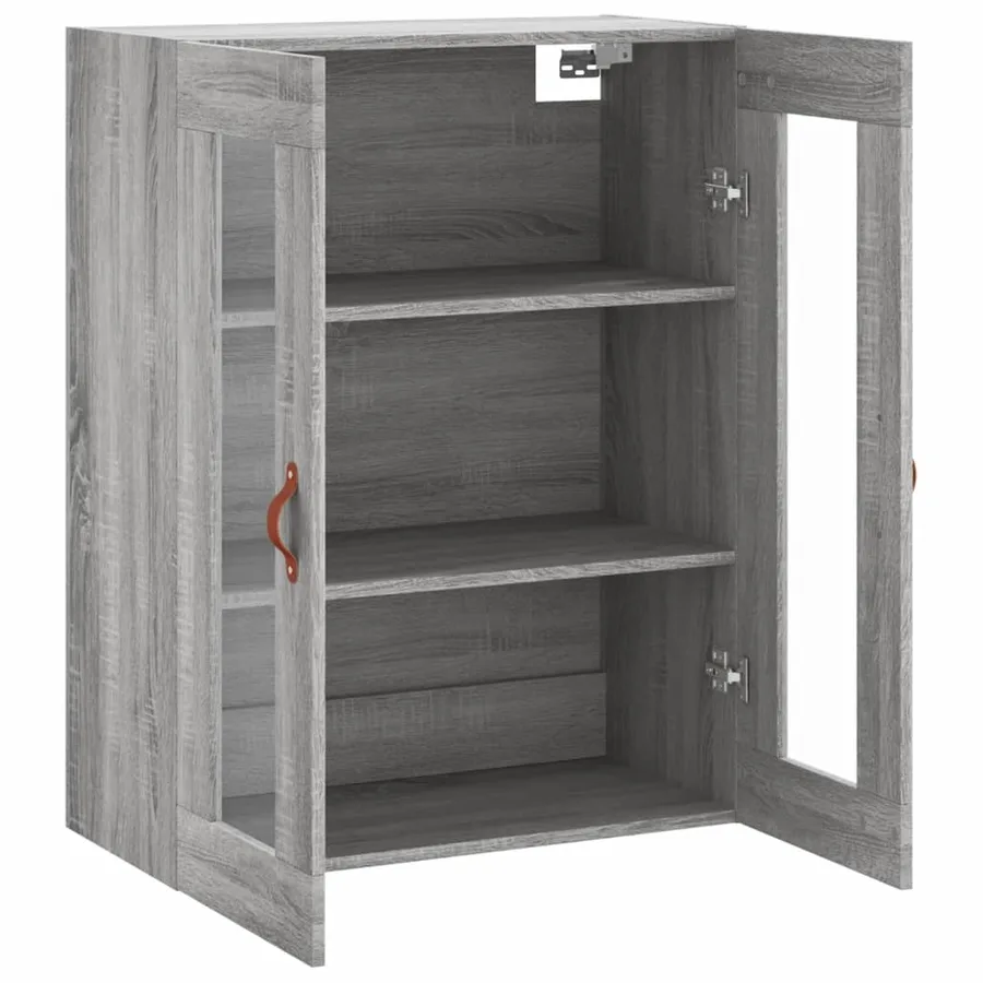 Armoire murale sonoma gris 69,5x34x90 cm - 7