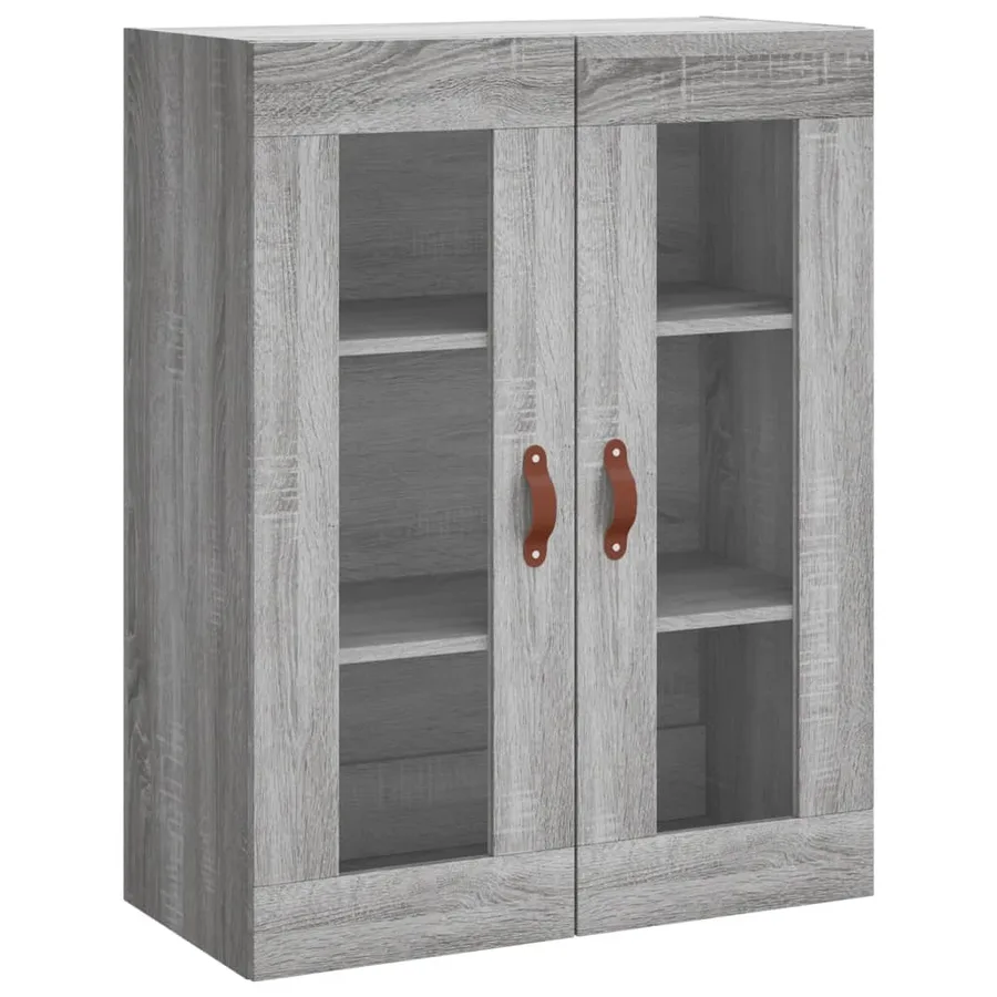 Buffet haut Sonoma gris 69,5x34x180 cm Bois d'ingénierie - 5