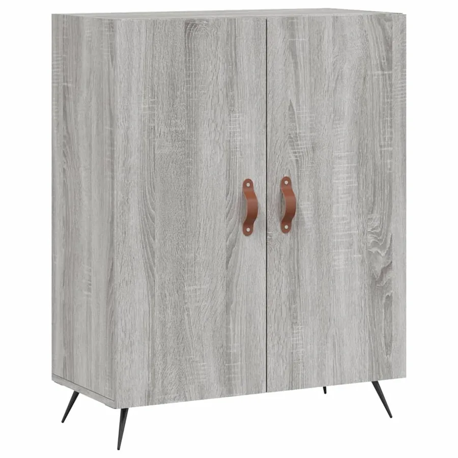 Buffet haut Sonoma gris 69,5x34x180 cm Bois d'ingénierie - 7