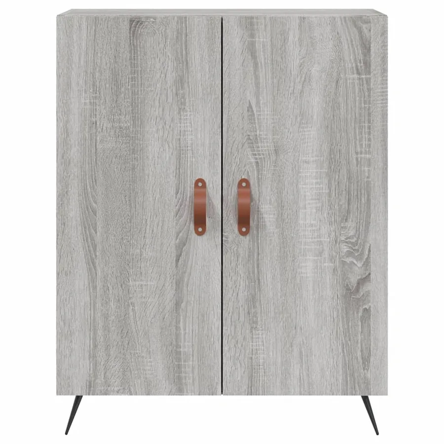 Buffet haut Sonoma gris 69,5x34x180 cm Bois d'ingénierie - 8
