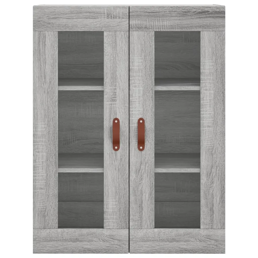 Buffet haut Sonoma gris 69,5x34x180 cm Bois d'ingénierie - 6