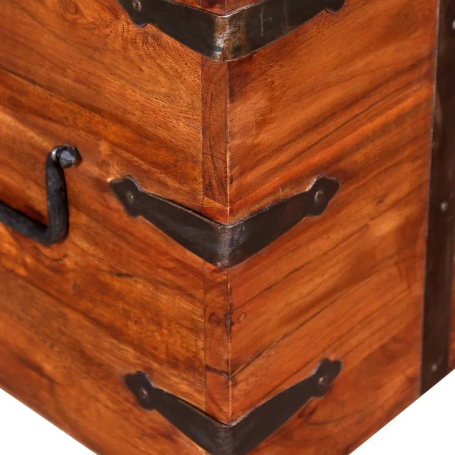 Ensemble de deux coffres de rangement Bois massif - 6