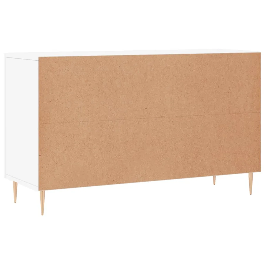 Buffet blanc 100x36x60 cm bois d'ingénierie - 8