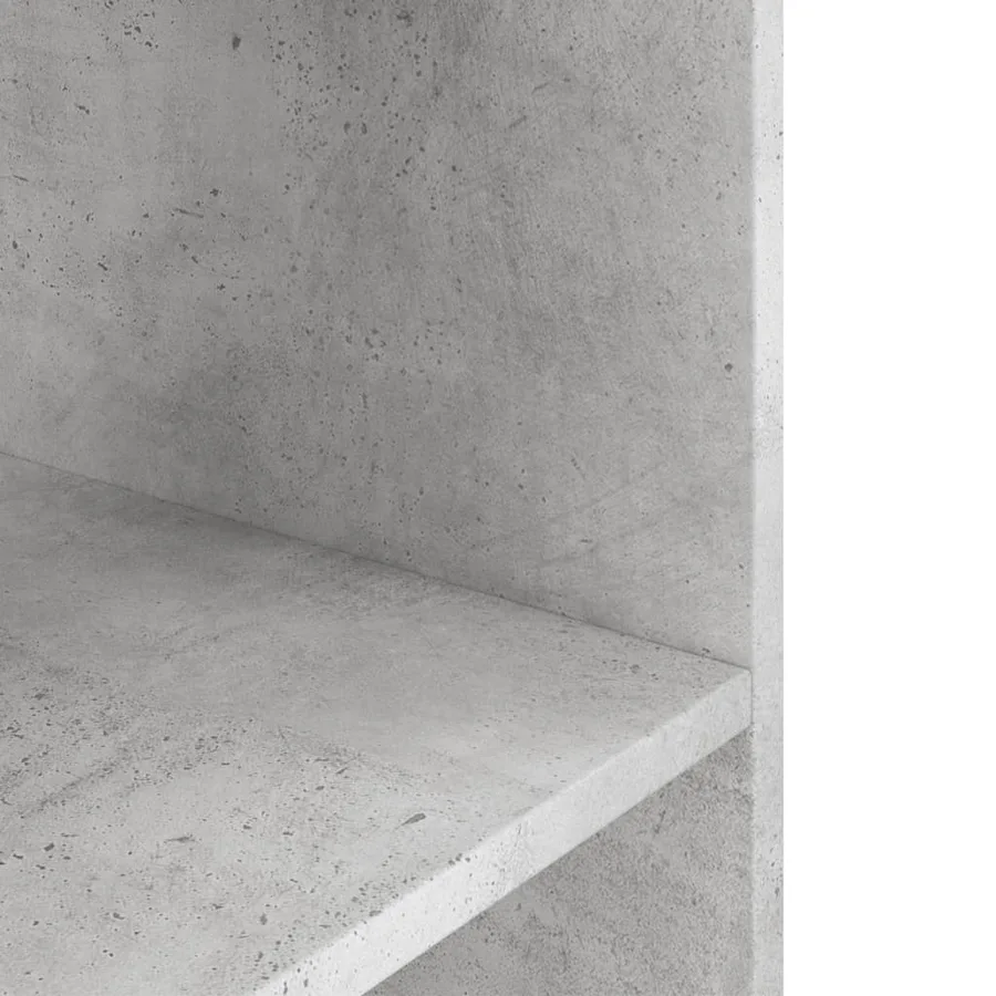 Support d'aquarium en béton gris 60 x 30 x 60 cm Bois d'ingénierie - 6