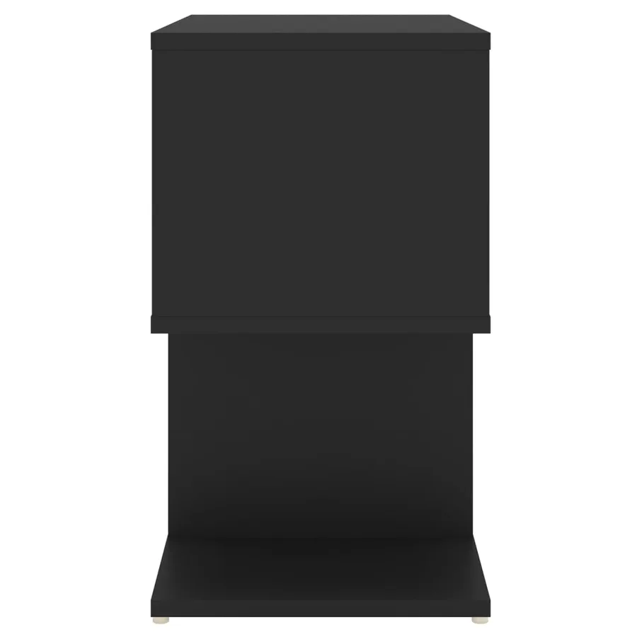 Tables de chevet 2 pcs noir 50x30x51,5 cm bois d'ingénierie - 5